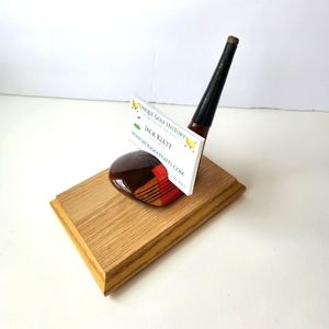 Business card holder made of real vintage golf club